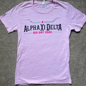 Alpha XI Delta small bidday shirt AXID